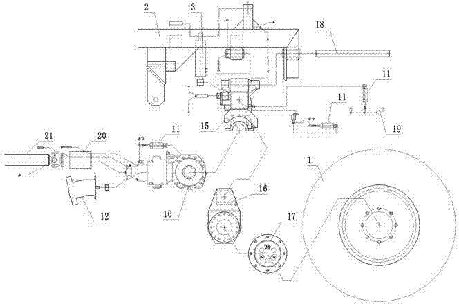 Front-rear axle balance adjusting mechanism for locomotive