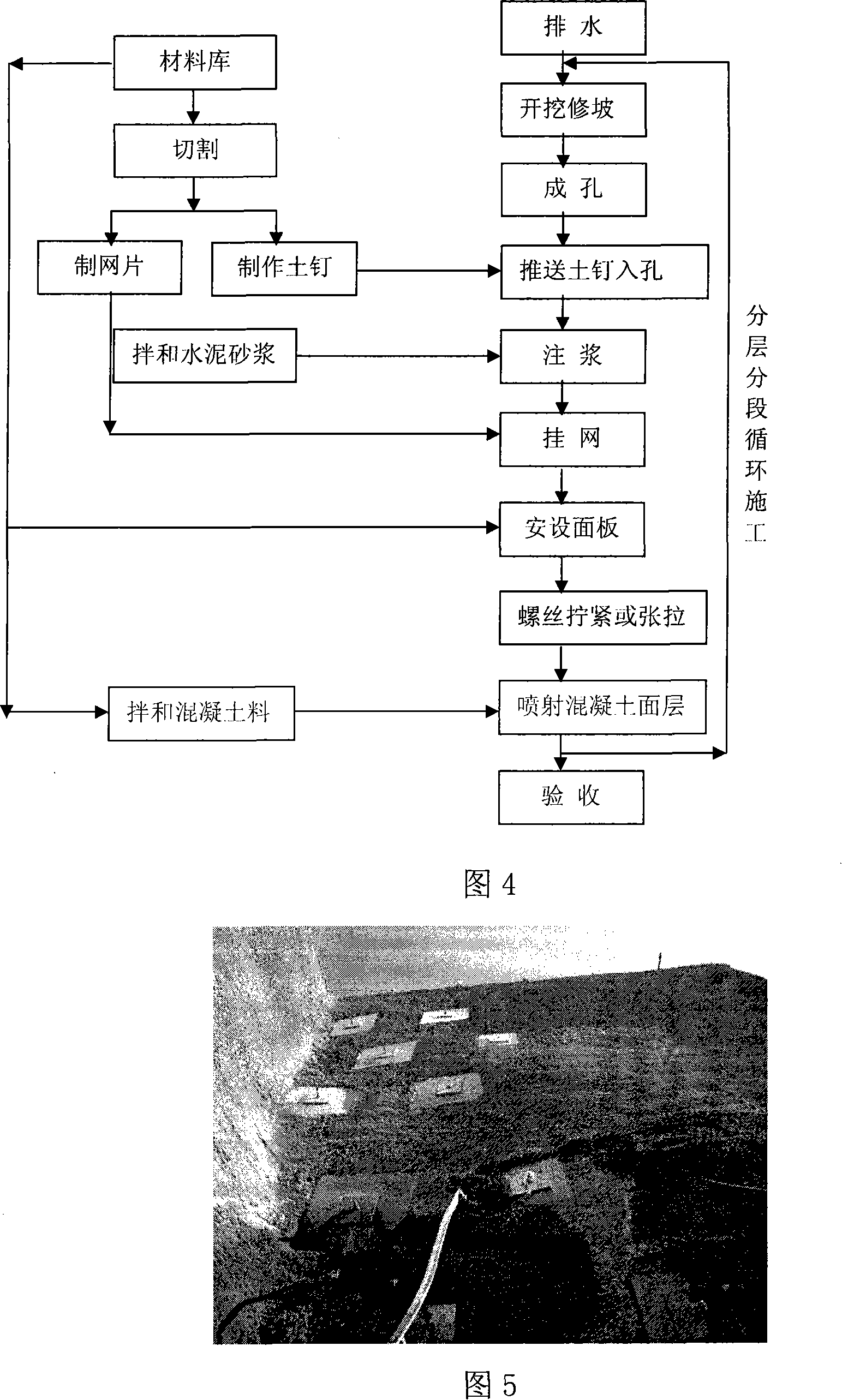 Demountable composite material face plate brad supporting system