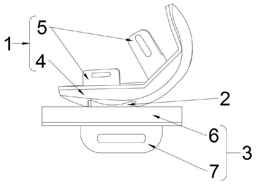 Unicompartmental knee joint prosthesis and manufacturing method thereof