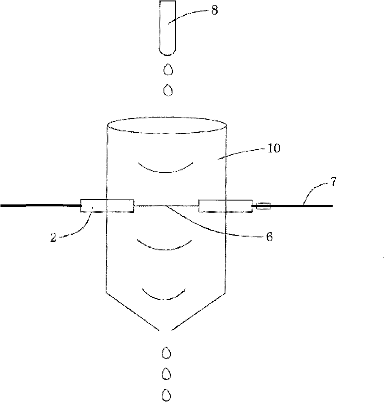 Interface unit containing capillary electrophoresis of hollow-fiber membrane and chemoluminescence combination