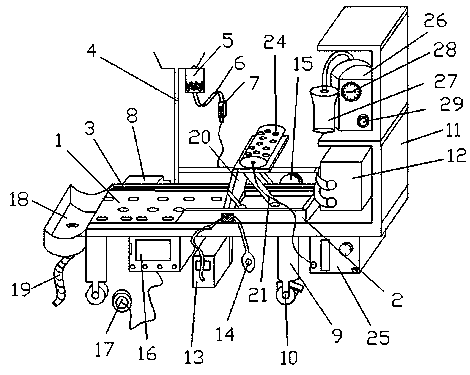 Neural interventional treatment postoperative nursing device