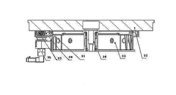 Gantry-movable drilling, boring and milling compound machine tool