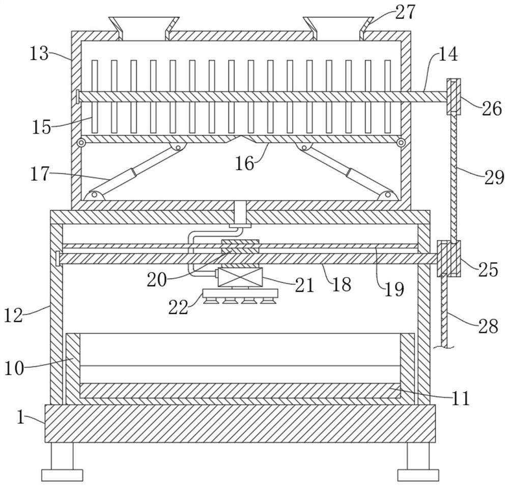 Movement-promoting feeding device for Tibetan pig breeding and feeding method of movement-promoting feeding device