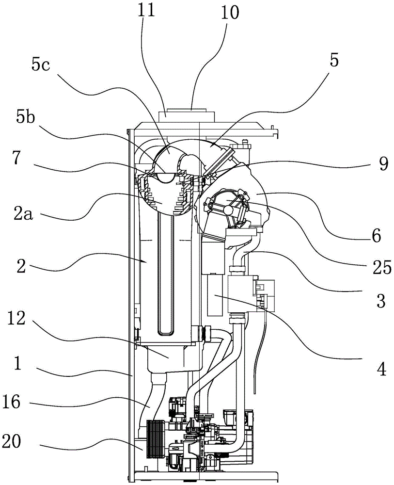 A condensing gas wall-hung boiler