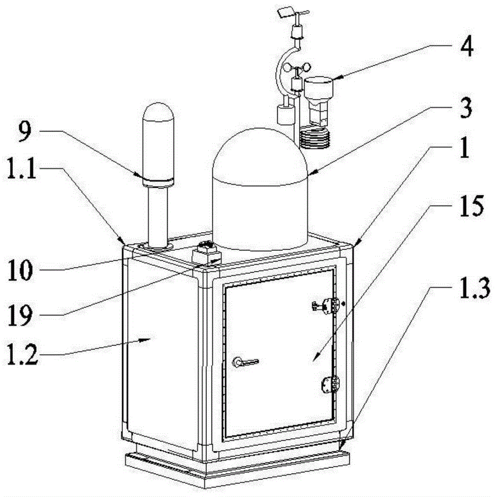 Miniature radiation environment automatic monitoring station