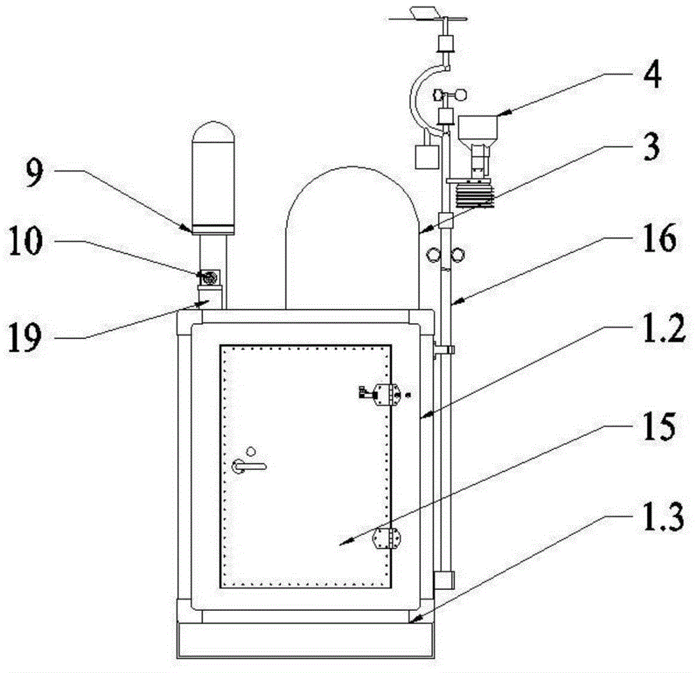 Miniature radiation environment automatic monitoring station