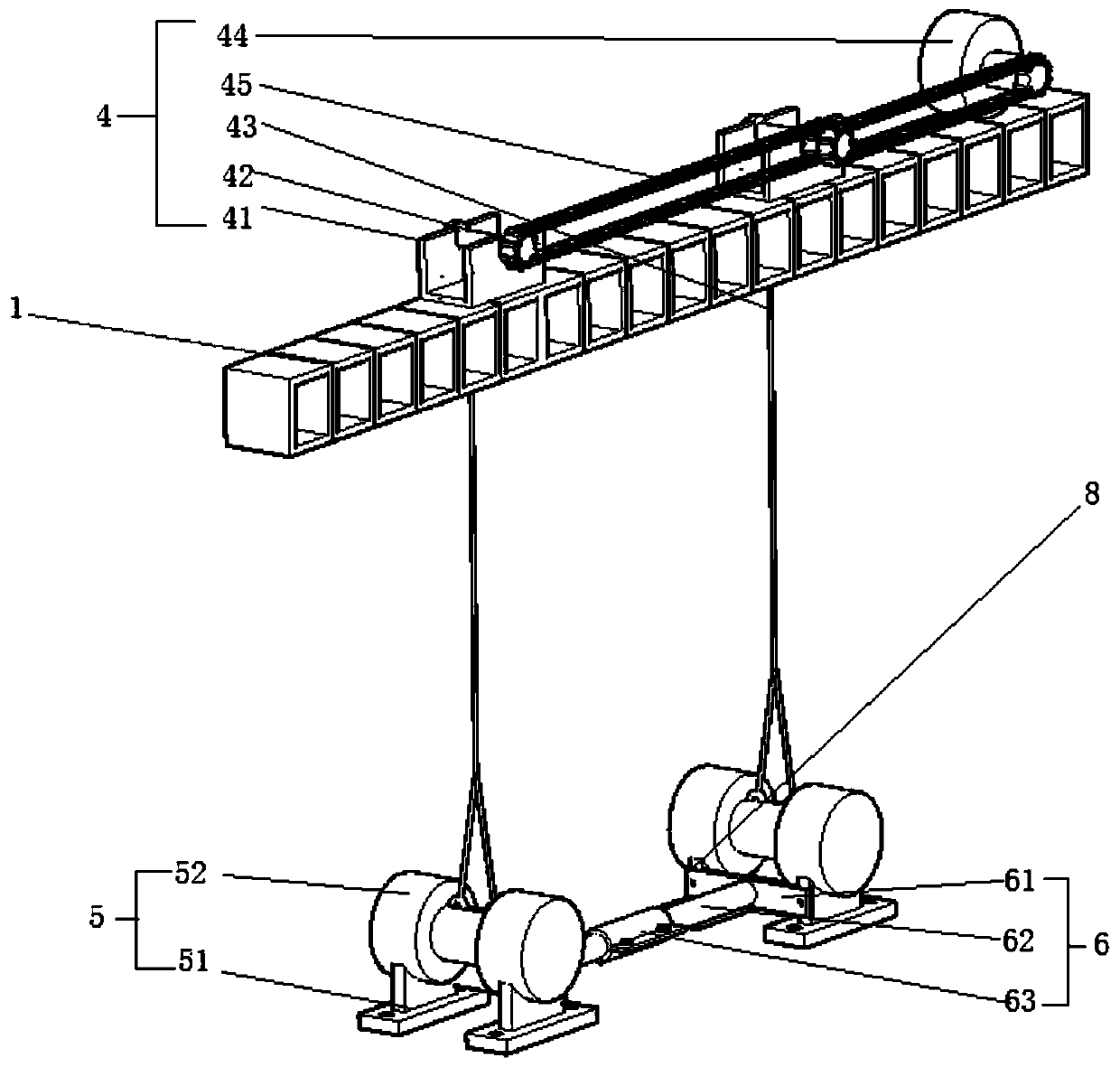 Fatigue testing machine capable of applying complex coupling acting force, and control circuit of fatigue testing machine