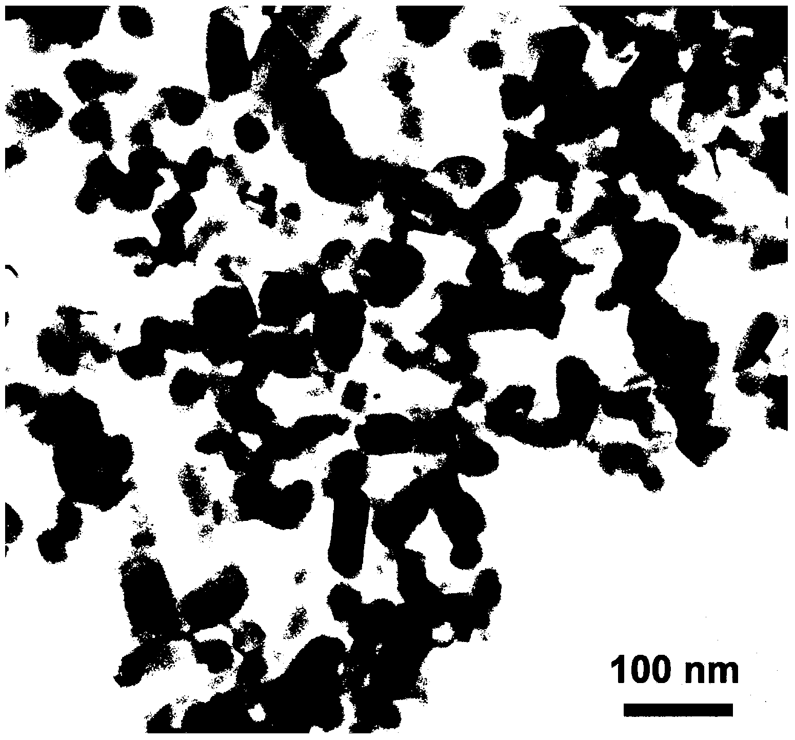 Low temperature solid phase preparation method of indium tin oxide nano particle powder