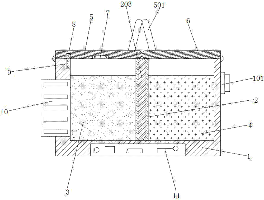 Intelligent temperature control type first-aid case for trauma