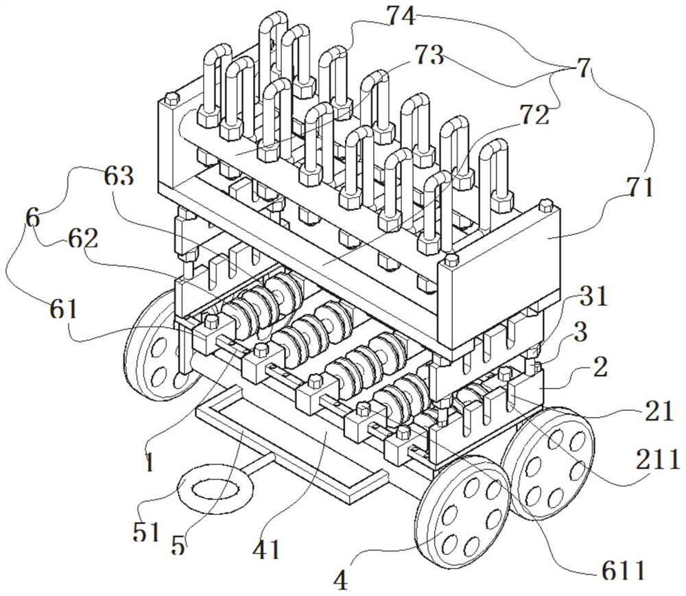 High-voltage power cable laying device