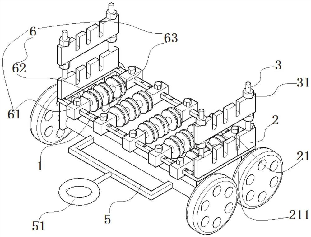 High-voltage power cable laying device