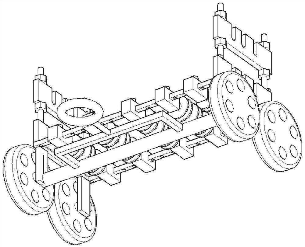 High-voltage power cable laying device