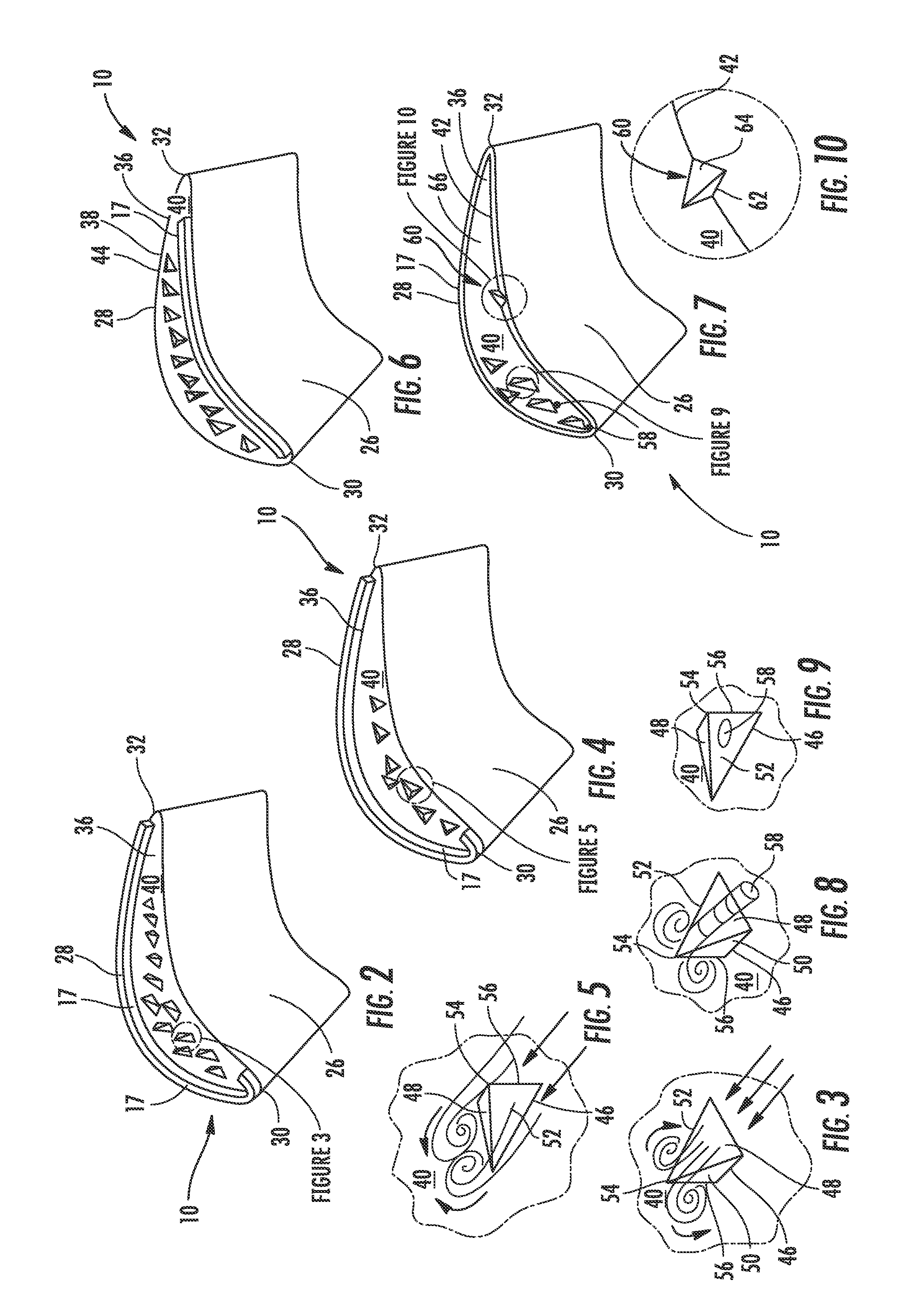 Turbine blade tip with vortex generators