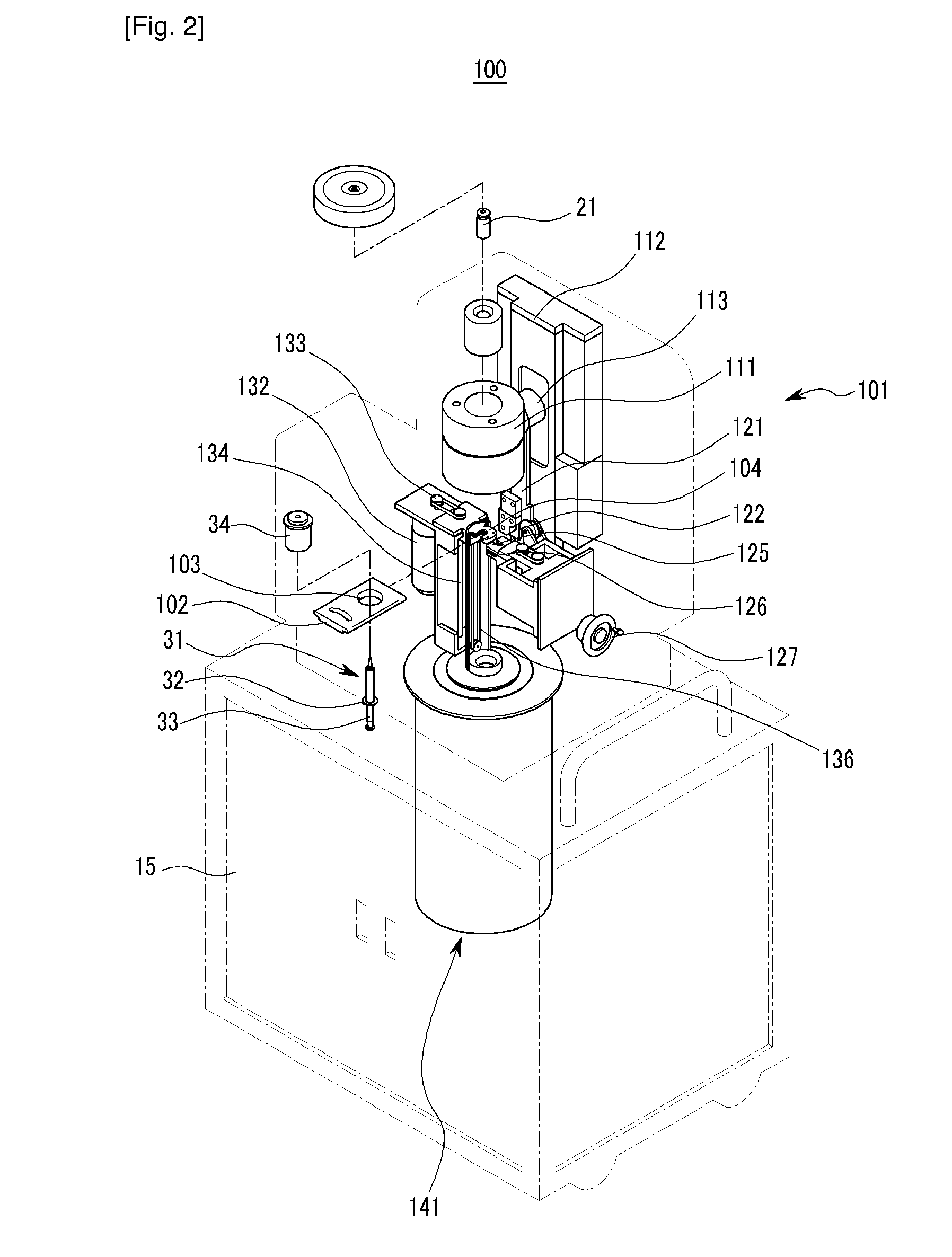 System for dispensing radio-pharmaceuticals and measuring radiation dosage of it