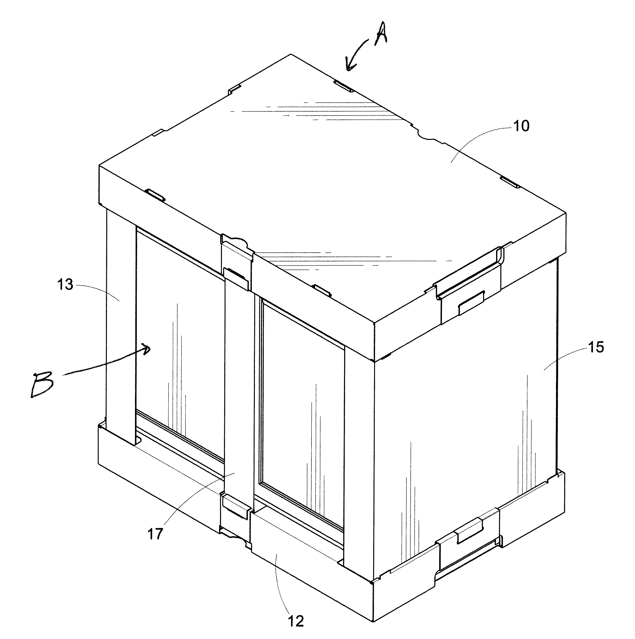 Bandless cabinet packaging design