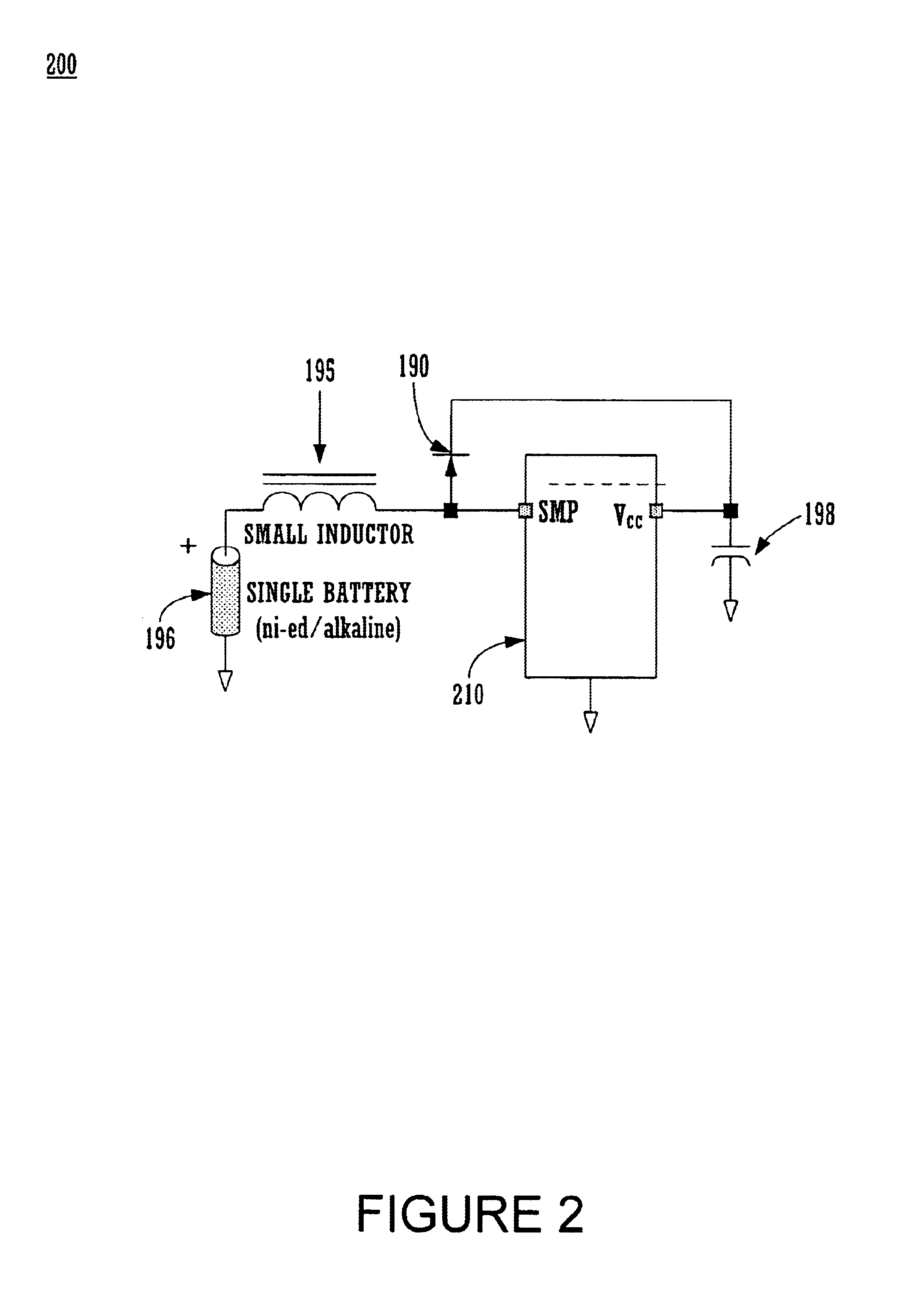 Method for efficient supply of power to a microcontroller