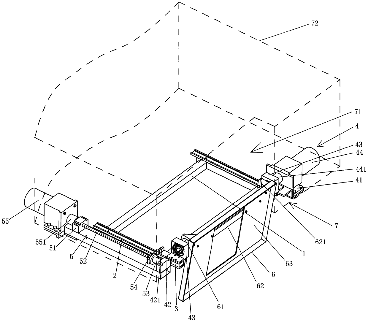 Turnover device for hiding vehicle display screen