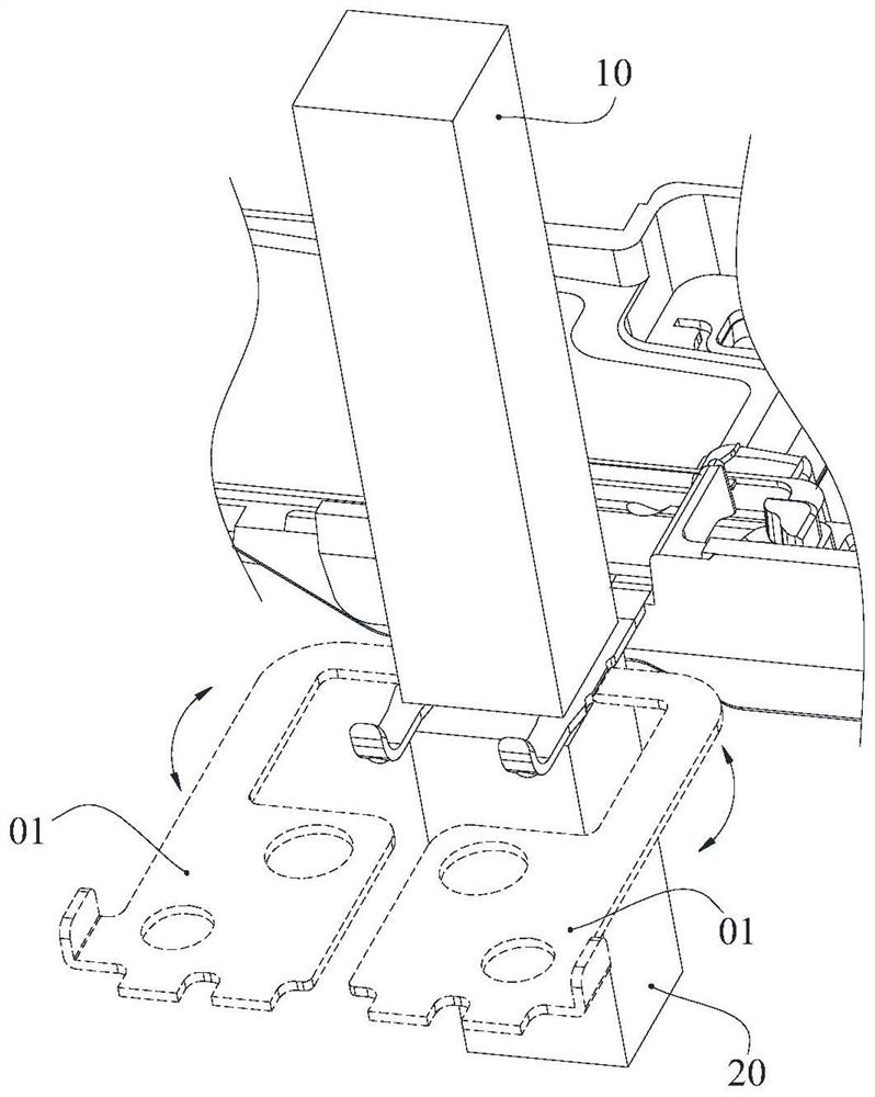 Positioning piece folding mechanism and method