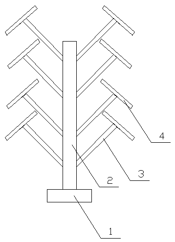 Rotatable hat hanger with multiple hanging heads