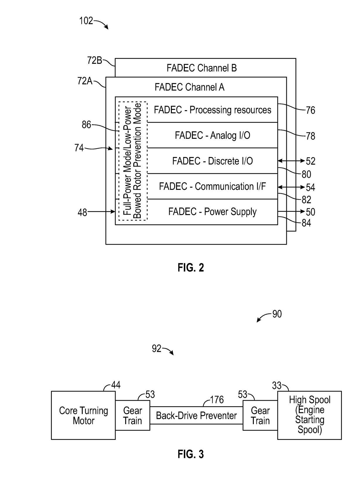 Low-power bowed rotor prevention and monitoring system