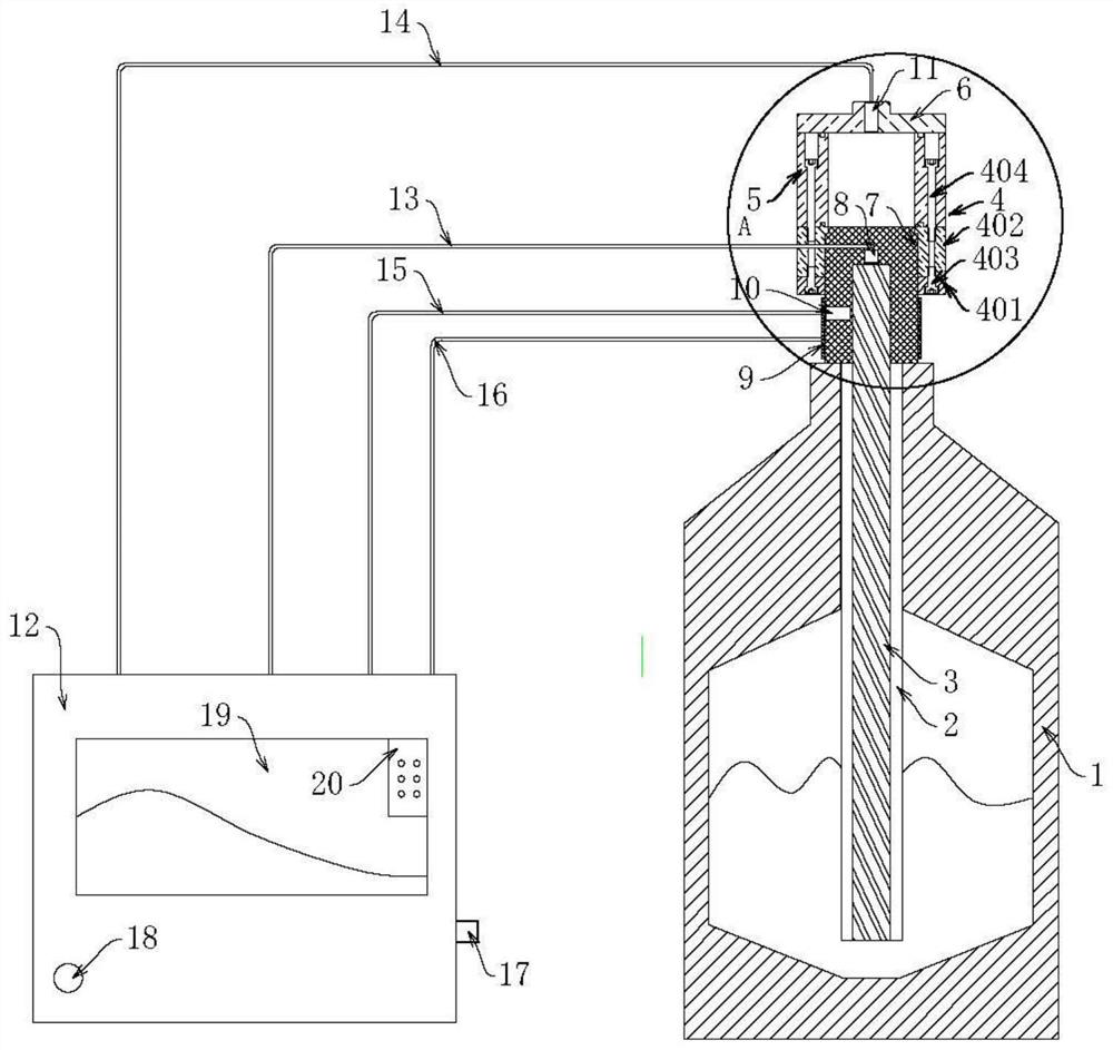 Directional cooling preparation device for microstructured biomaterials