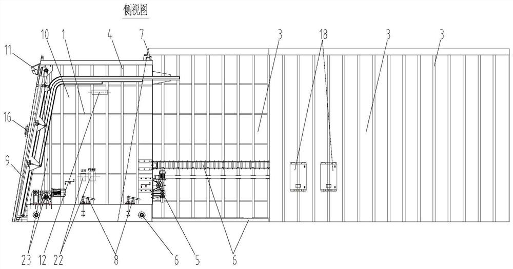 Motor-driven telescopic hangar