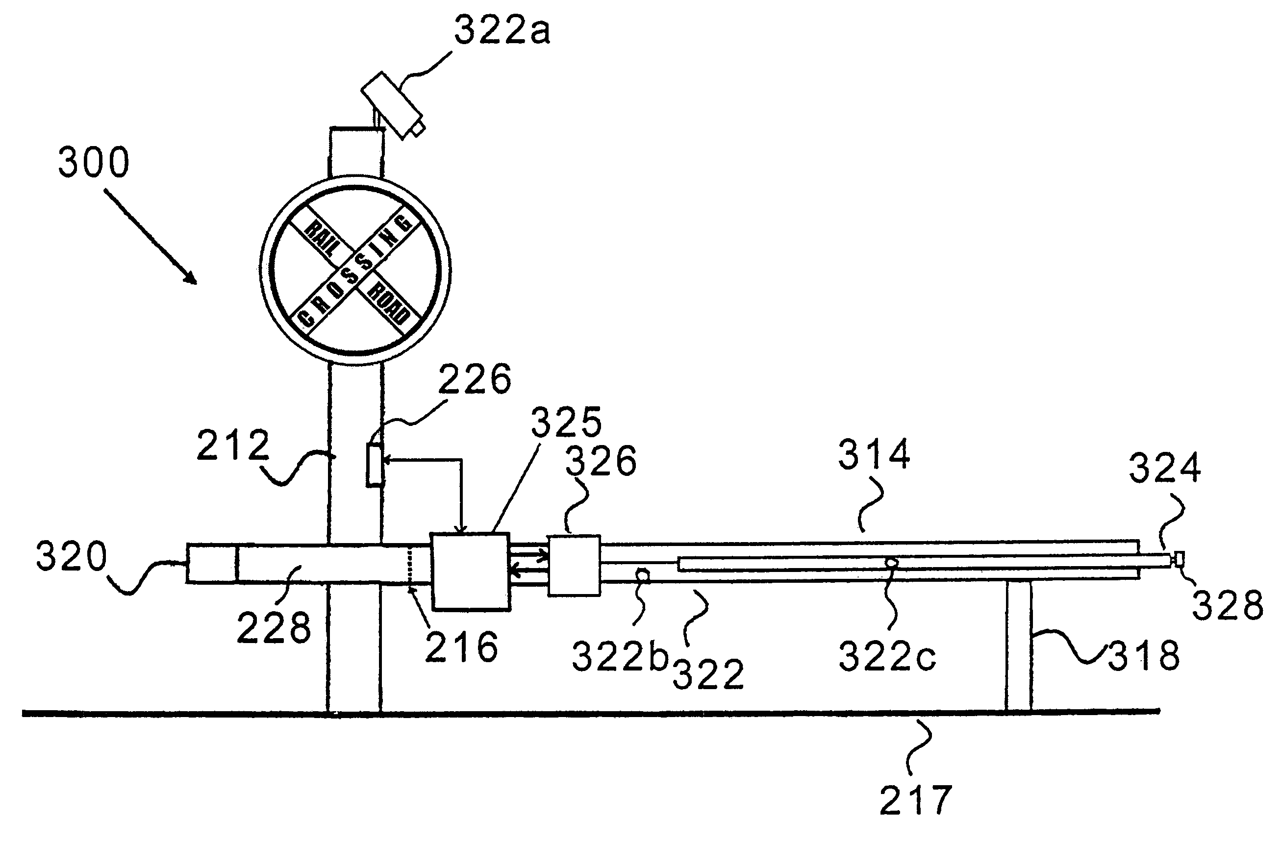 Railroad grade crossing assembly