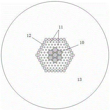 A multi-core nonlinear optical fiber