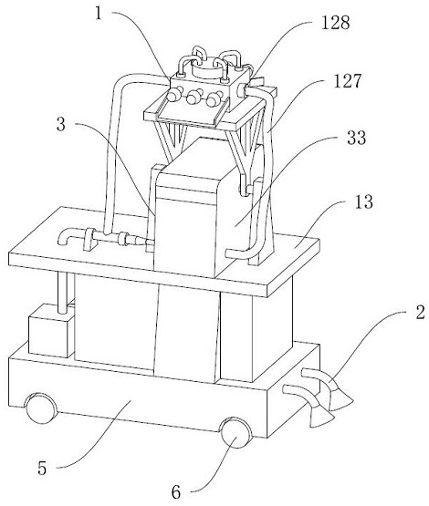 Passive pressurized overturning type ecological environmental protection engineering greening device