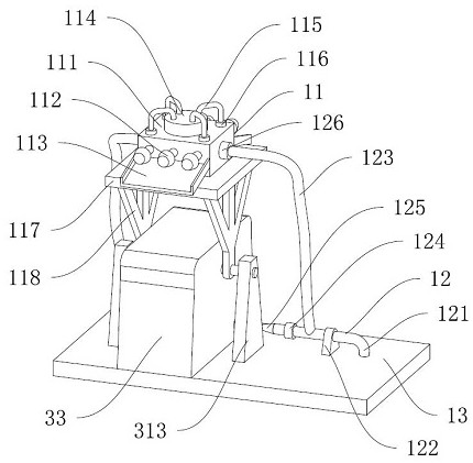 Passive pressurized overturning type ecological environmental protection engineering greening device