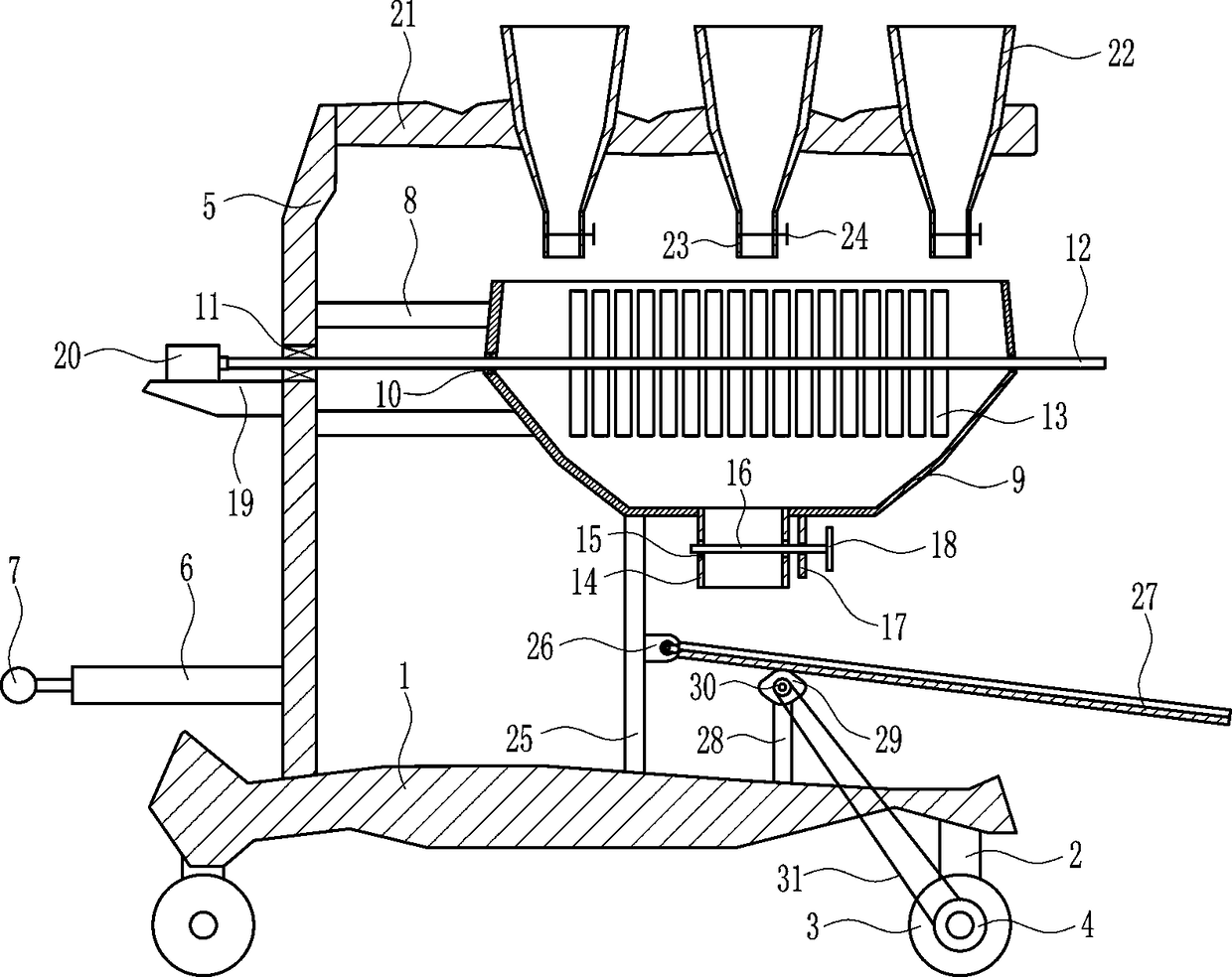 Agricultural fertilization apparatus