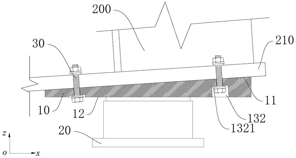 Support for track beam and track