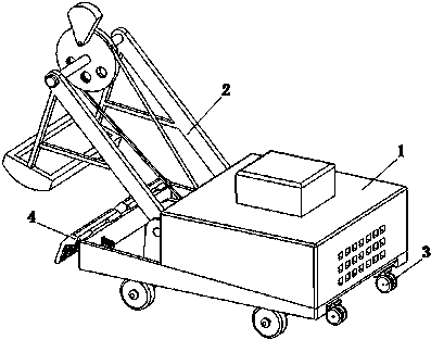 Construction site earth rammer for buildings