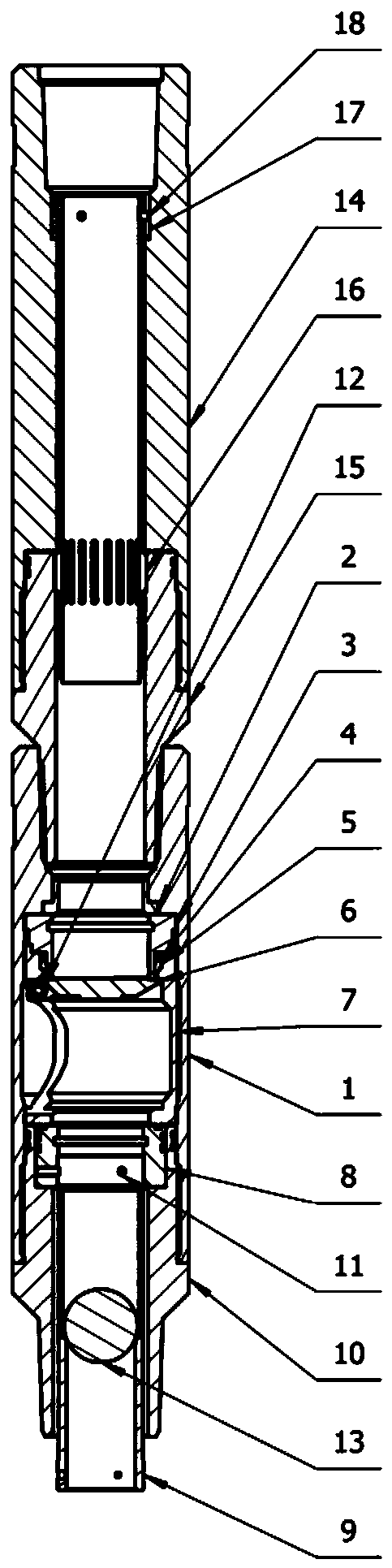 Down-hole sliding-sleeve-type blowout-preventing switching valve