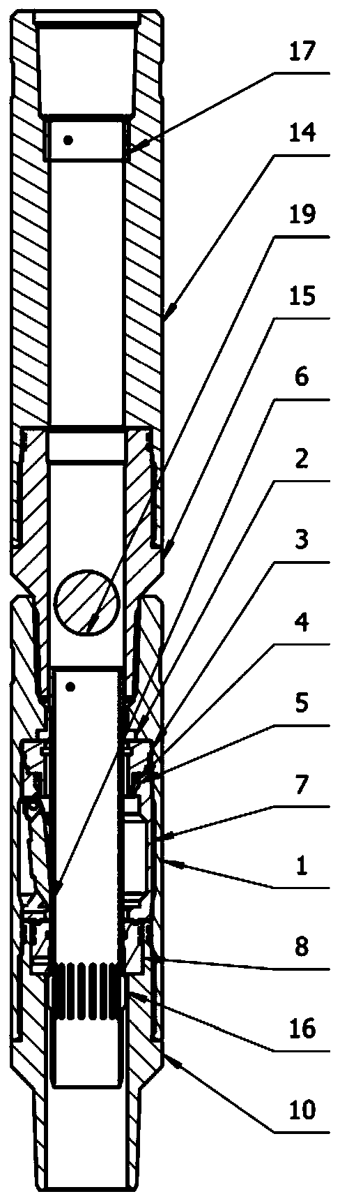 Down-hole sliding-sleeve-type blowout-preventing switching valve