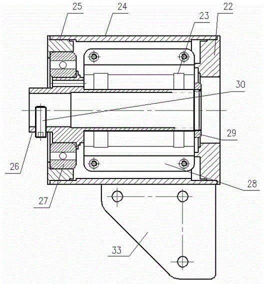 Brushless claw-pole excitation wind power generation device