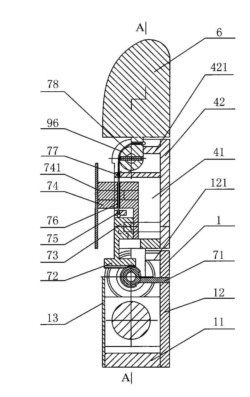 Flexible part and rack type parallel finger device integrating coupling and under-actuation