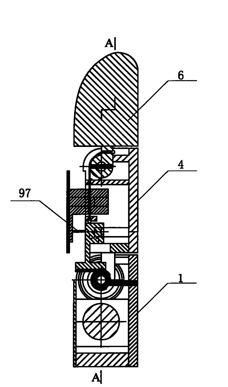 Flexible part and rack type parallel finger device integrating coupling and under-actuation