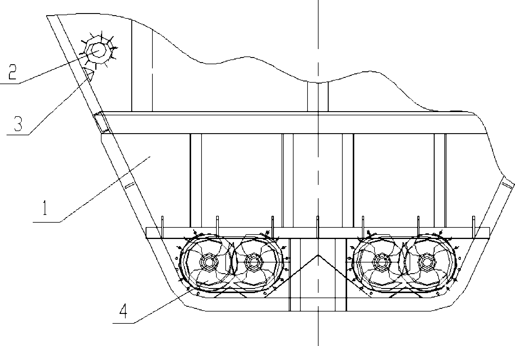 Arch breaking device for storage bin