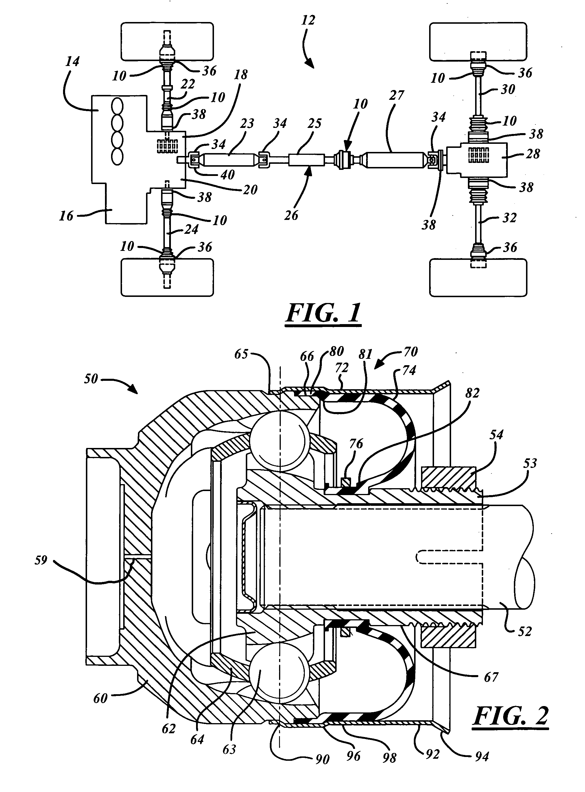 Rolling boot assembly