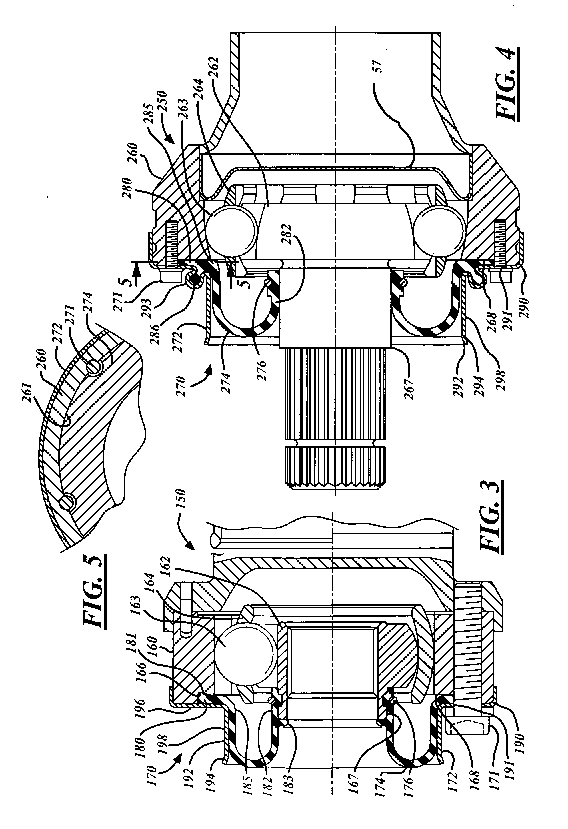 Rolling boot assembly