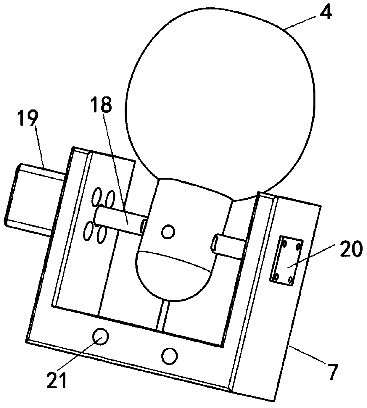 Target self-adaptive visible near-infrared detection light source posture adjusting device and method