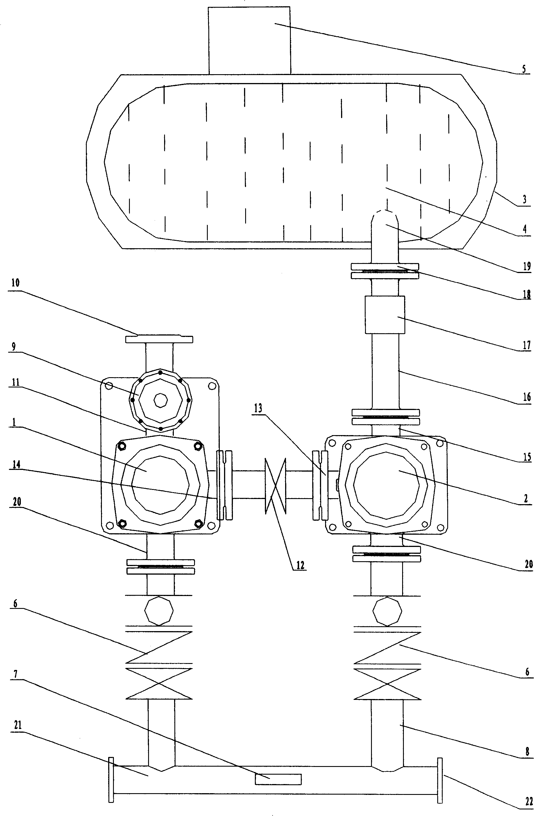 Non-negative pressure unitized water supply equipment