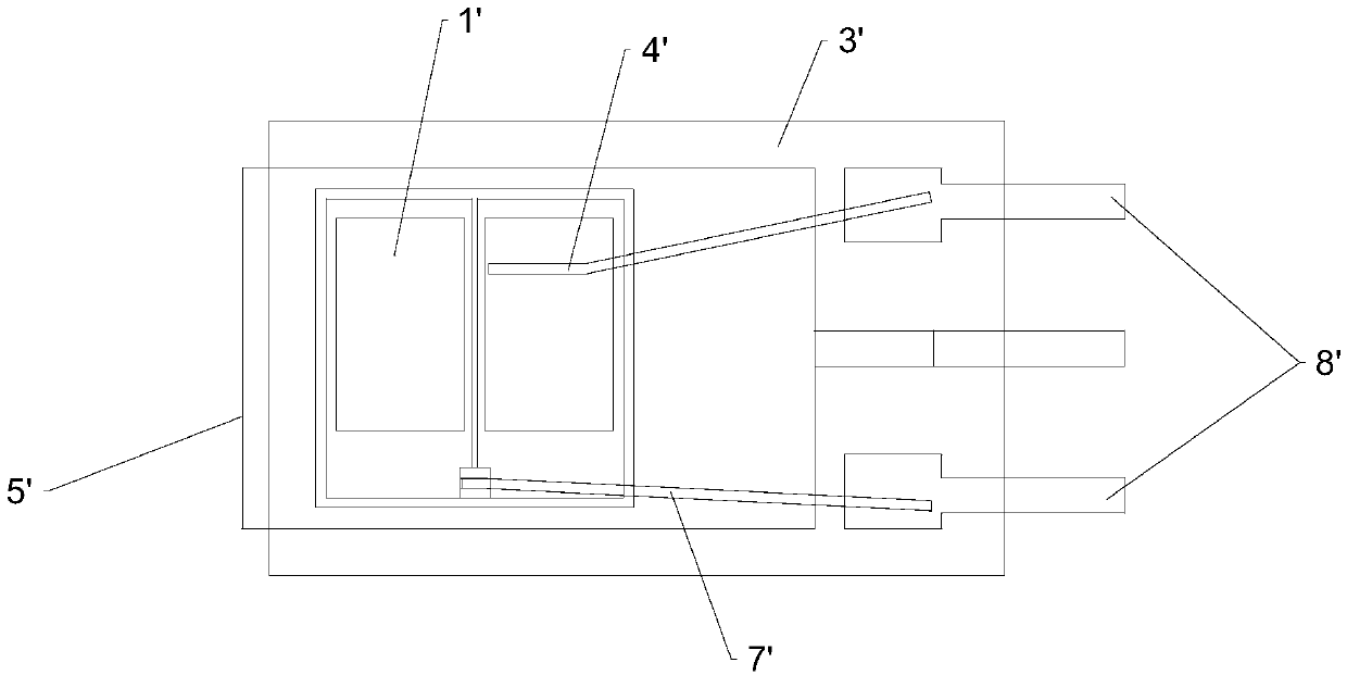 Electronic component packaging structure and packaging method