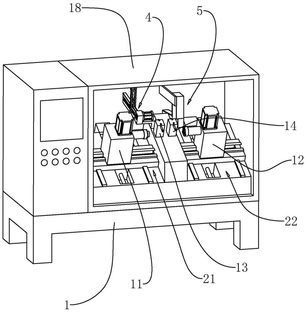 Double-position machining numerical control machine tool