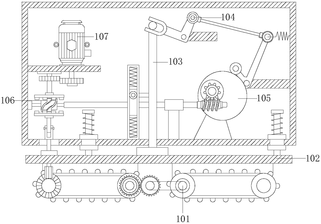 Carton opening device of corrugated carton filling and sealing machine