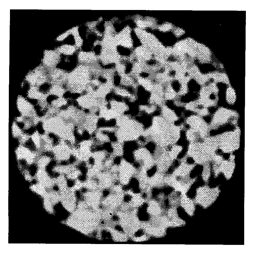 Method for analyzing porous asphalt mixture gap structure by using CT technology