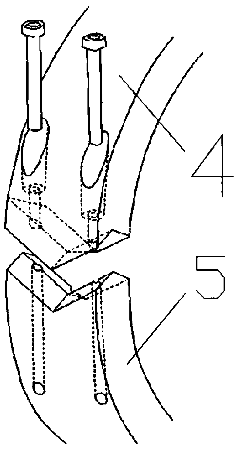 Semi-ring coupled precision rolling bearing