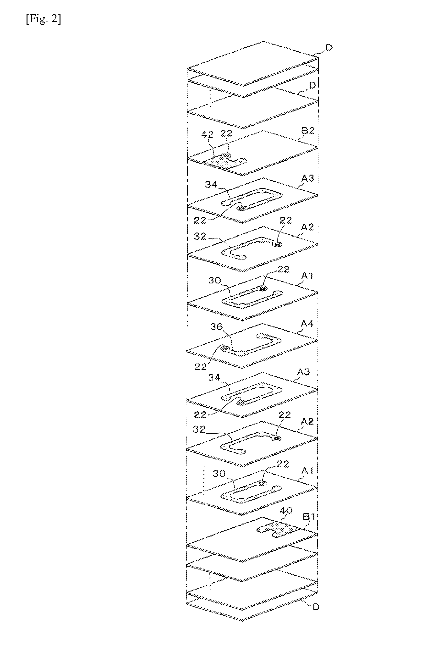 Multilayer chip inductor and production method for same