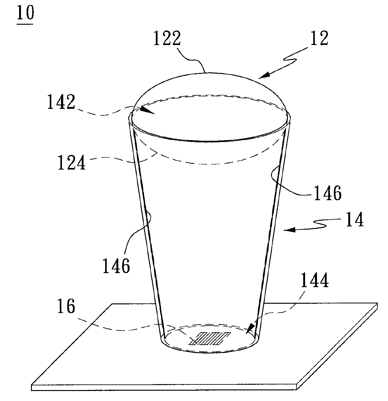 Light source collector structure